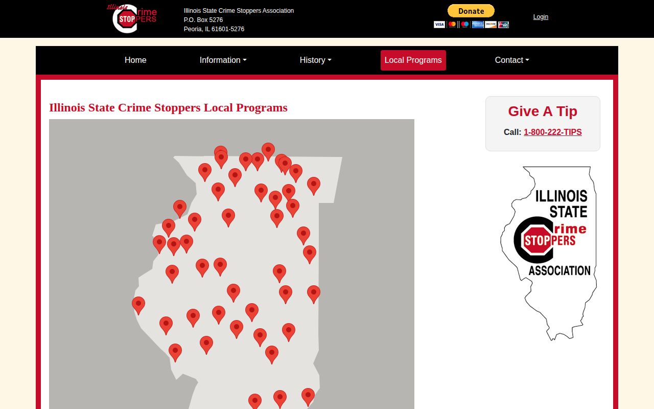 Illinois Crime Stoppers local program directory checked for Hardin County